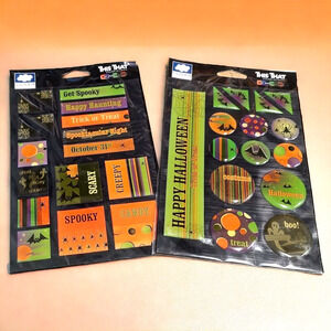Two New 2006 Cloud 9 Design Halloween Dimensional Stickers Get Spooky Collection